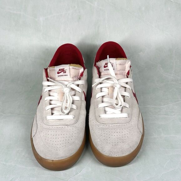 Nike Shoes Mens Size 14 Heritage Vulc SB Summit White Cardinal Red CD5010-100 - Picture 3 of 14